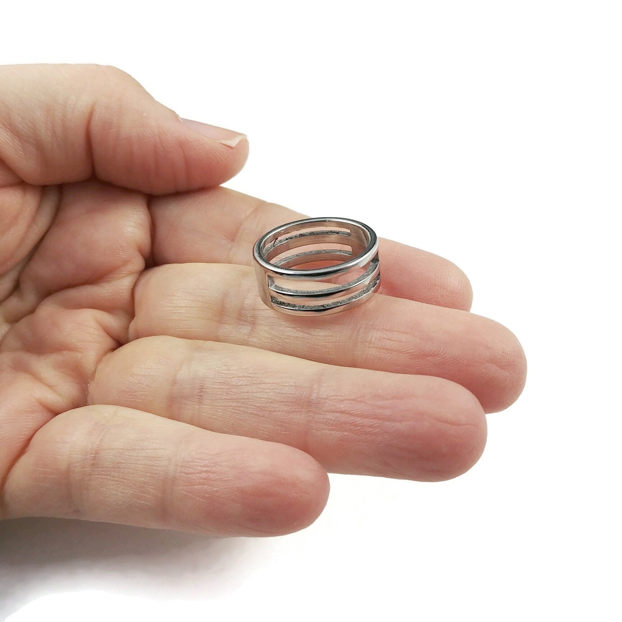Stainless Steel Open Rings Jewelry Making