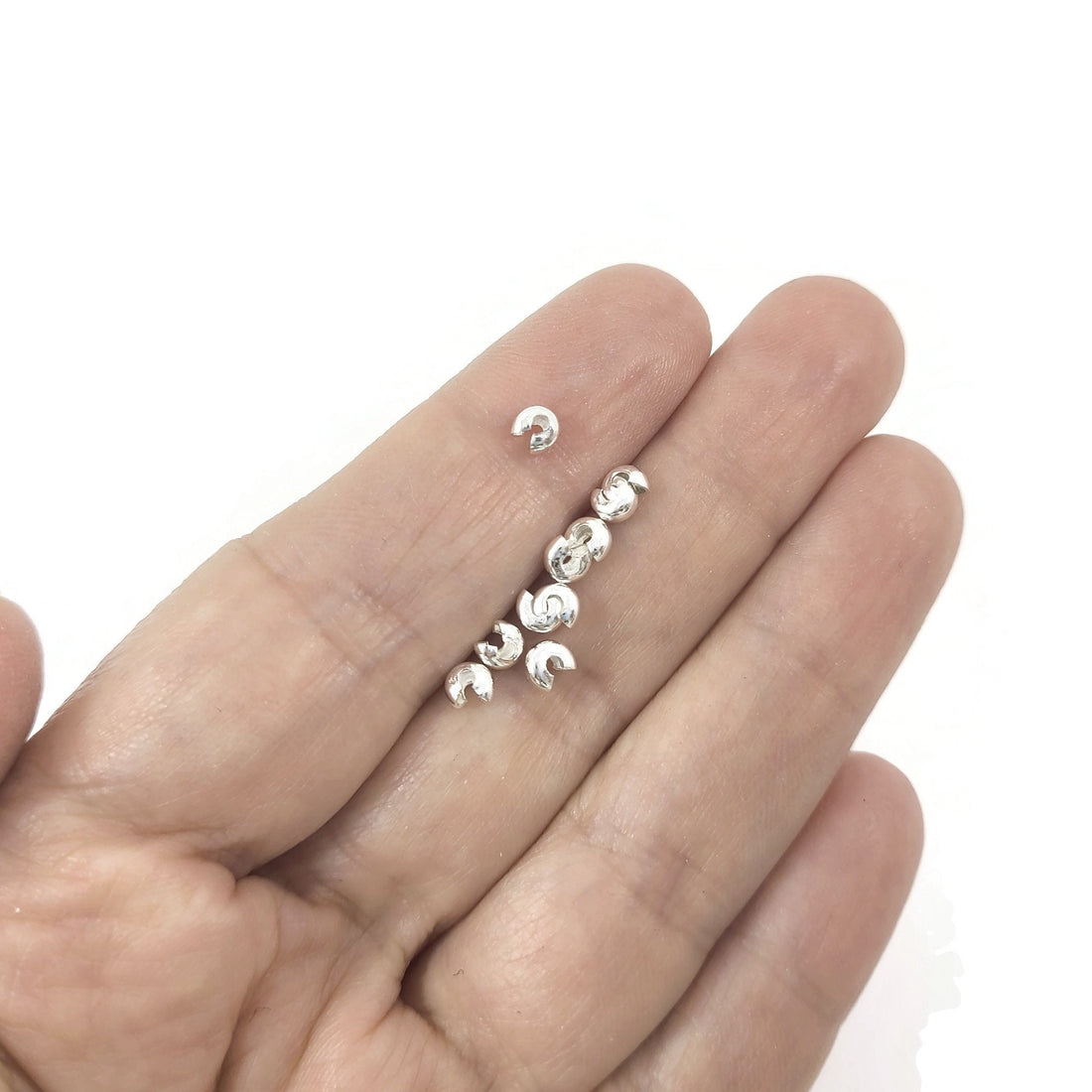 Crimp cover beads - Nickel, lead, and cadmium free - Hypoallergenic jewelry making findings - Cord ends