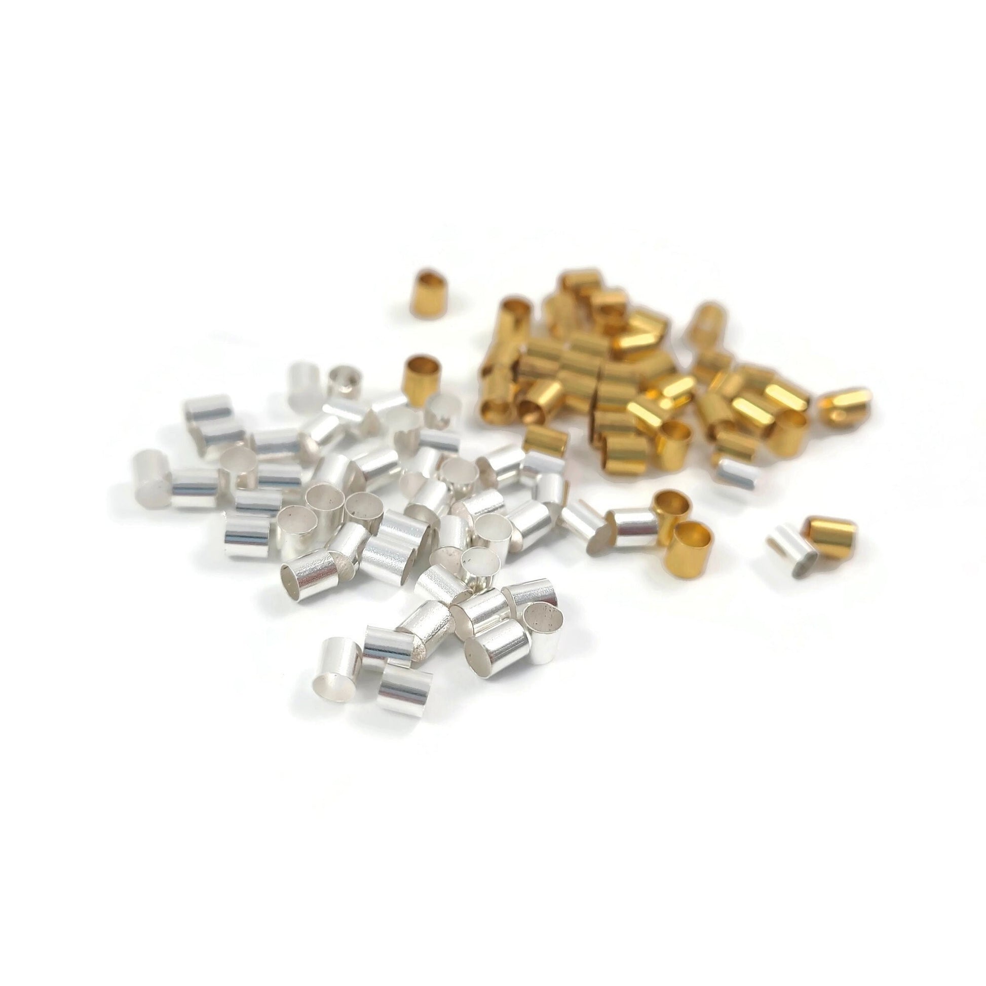 3mm crimp tube beads - Nickel, lead, and cadmium free - Hypoallergenic jewelry making findings