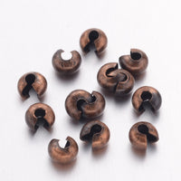 Crimp cover beads - Nickel, lead, and cadmium free - Hypoallergenic jewelry making findings - Cord ends