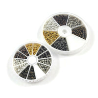 Crimp cover bead kit - Nickel, lead, and cadmium free - Hypoallergenic jewelry making findings - Cord ends