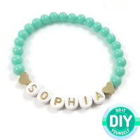 18K real gold plated heart beads, Hypoallergenic nickel free spacer beads, Bracelet making, Jewelry supplies