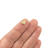 18K real gold plated heart beads, Hypoallergenic nickel free spacer beads, Bracelet making, Jewelry supplies