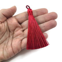 Big silky tassel 80mm long, Choose your colors, High Quality, Bulk or by unit