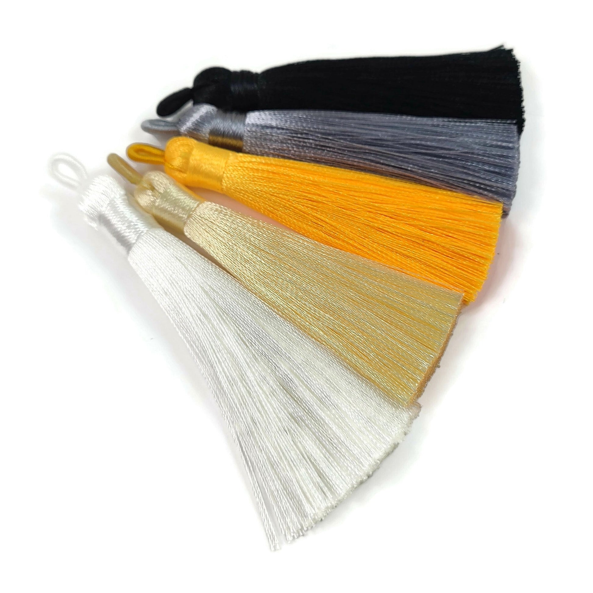 Big silky tassel 80mm long, Choose your colors, High Quality, Bulk or by unit