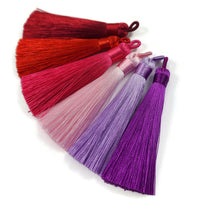 Big silky tassel 80mm long, Choose your colors, High Quality, Bulk or by unit