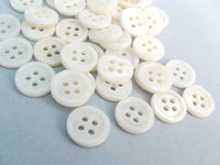 Mother of pearl buttons - 10mm buttons - set of 6 shell buttons - blue, green, pink, yellow, orange or white