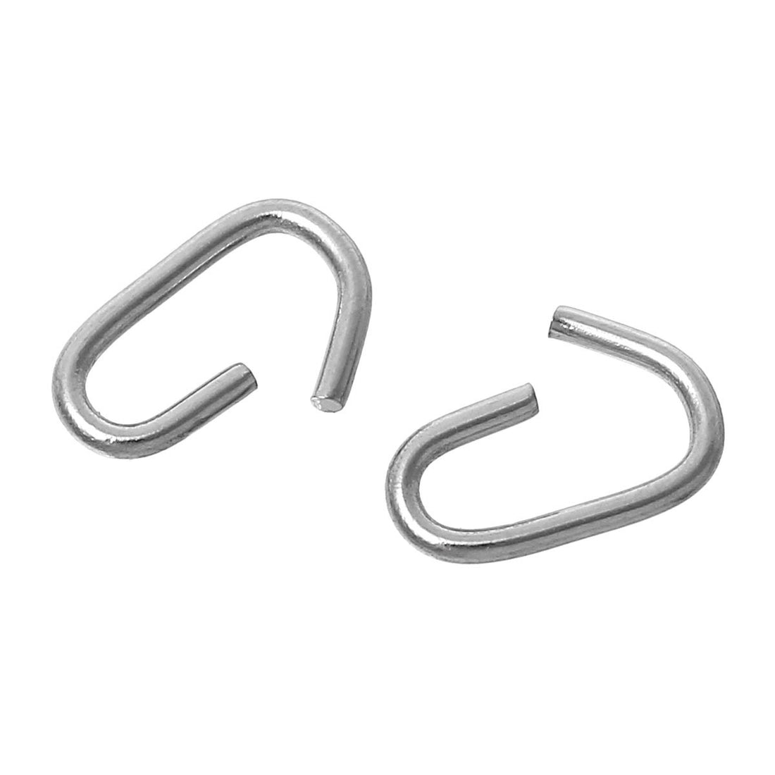 10 Stainless steel oval jump rings 7, 8 or 10mm