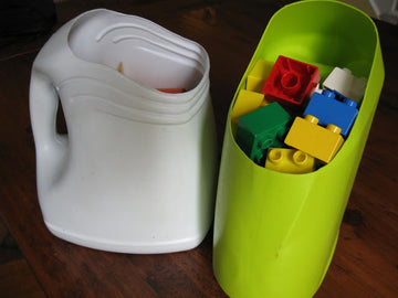 Making Storage Containers with Reclaimed Plastic Bottles