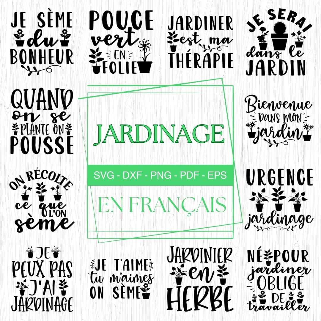 French Gardening SVG