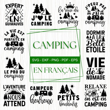 French Camping SVG