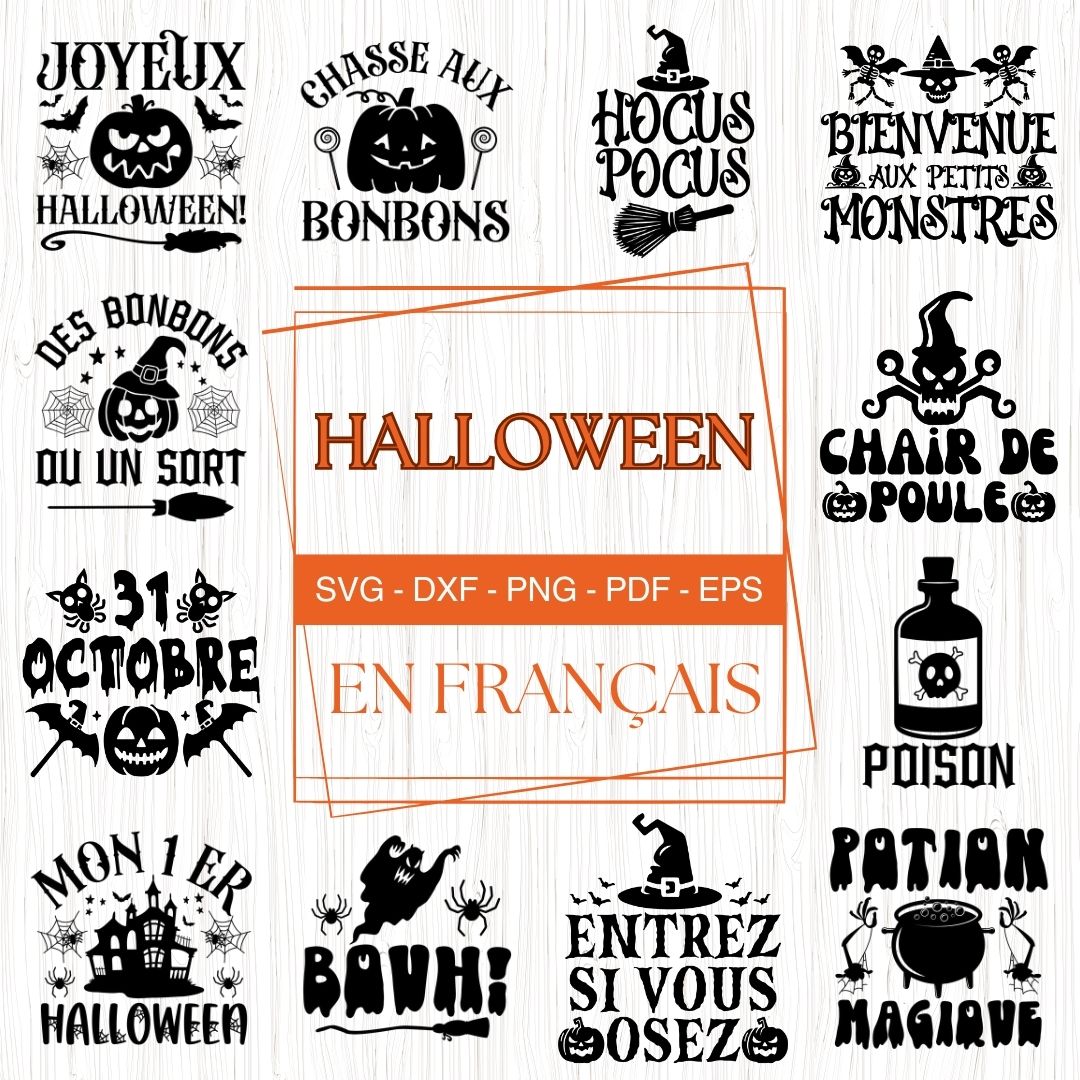 French Halloween SVG