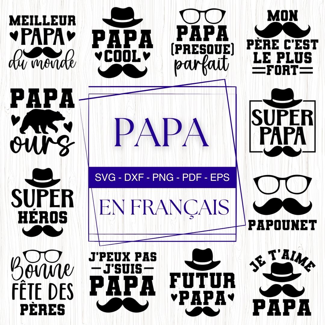 French Dad SVG