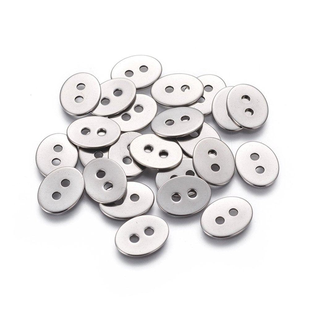 Metal buttons and closures for sewing and crafting