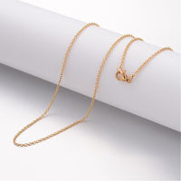 1 Fine cable stainless steel chain necklace 1.5mm
