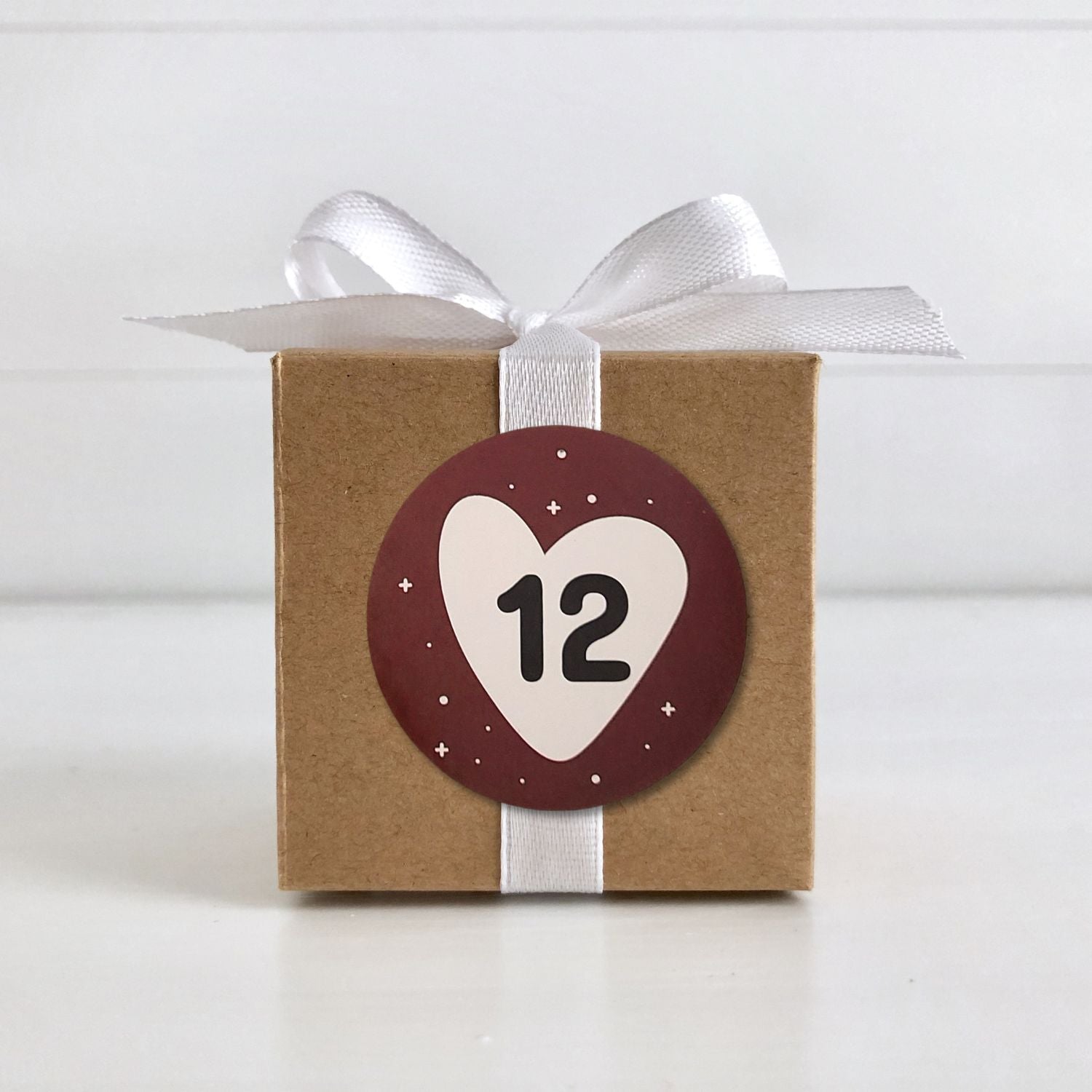 Retro Christmas Advent Calendar Stickers