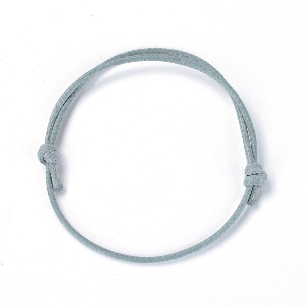 1 Base pour bracelet ajustable, Corde de polyester ciré