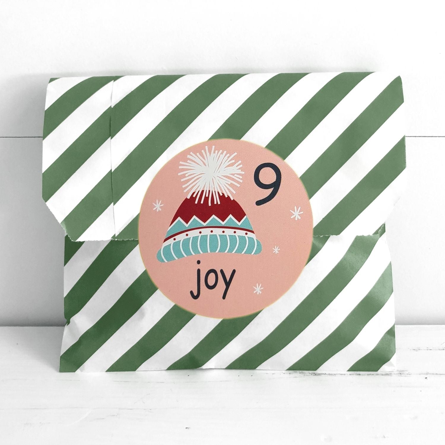 Whimsical Christmas Advent Countdown Stickers