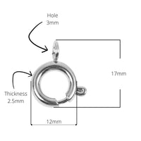 5 Stainless steel spring ring clasps