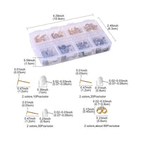 Kit pour la fabrication de boucles d'oreille, Clous et stoppeurs en acier inoxydable