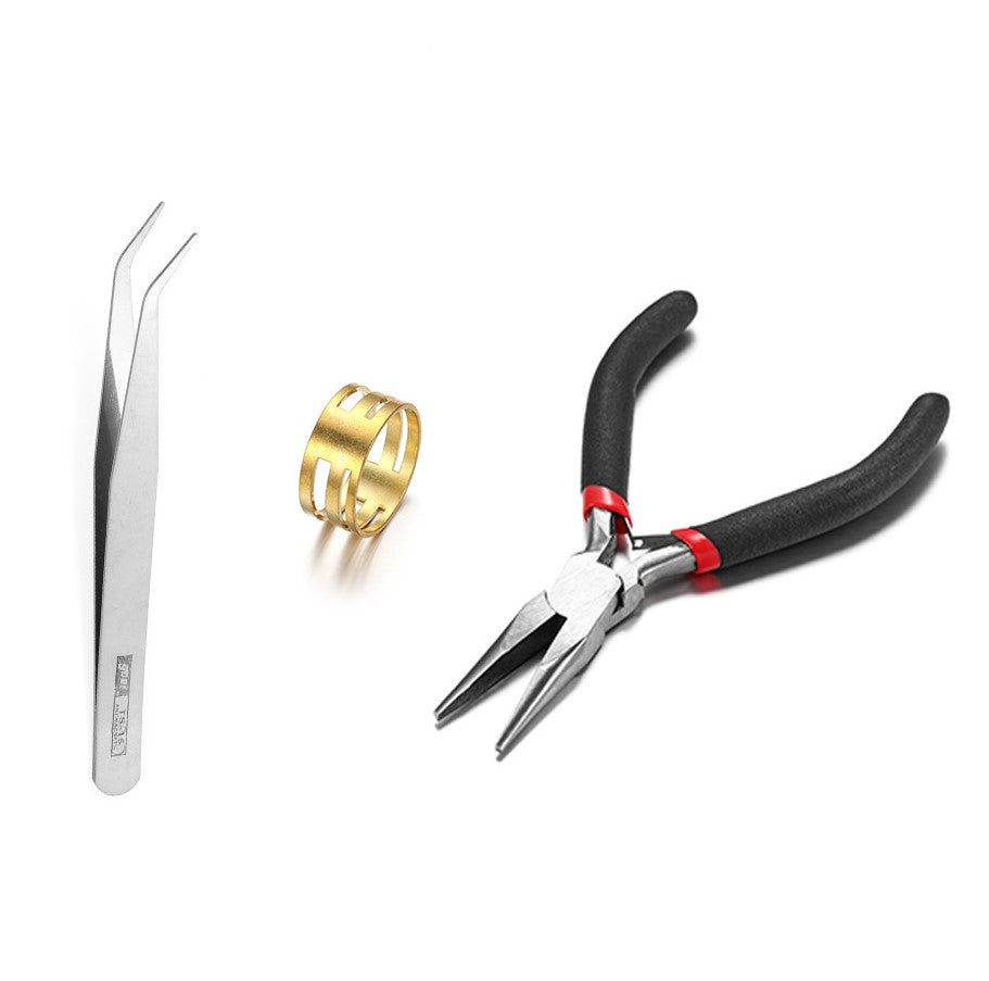 Jewelry making kit for beginners - Pliers, tweezers, and jump ring opener closer tool