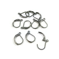 Stainless steel lever back earring hooks