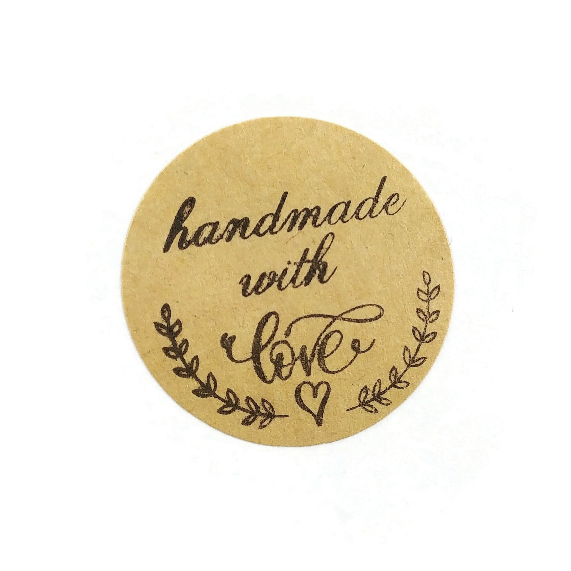 Handmade with love stickers