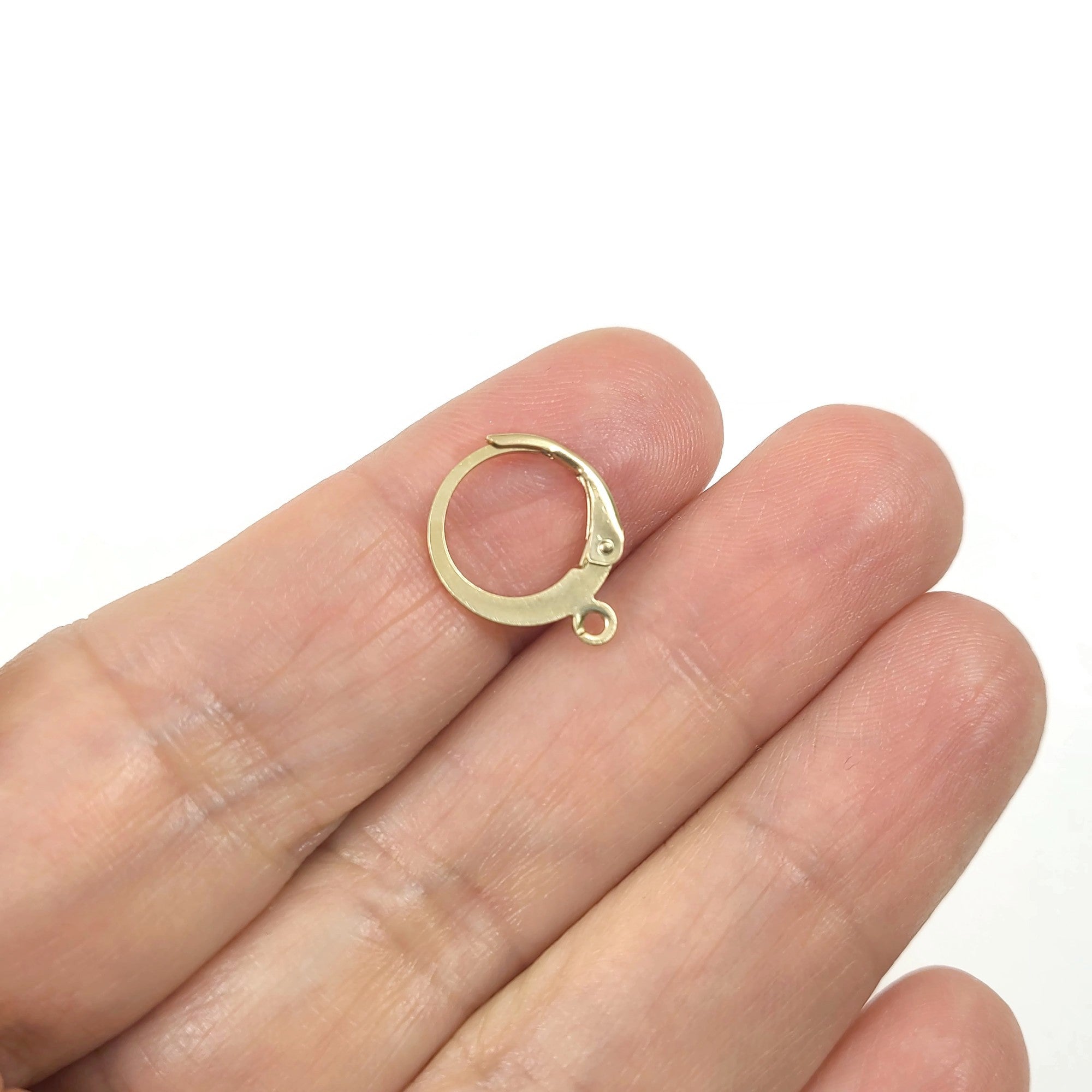100pcs/Lot High Quality Stainless Steel Gold Plated Earring Back