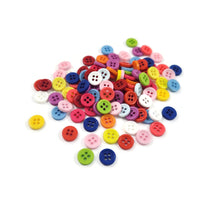 Boutons colorés - ensemble mix de 100 - lot de boutons en plastique 9 ou 11mm