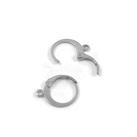 Stainless Round Lever Back Hoop earring hooks 10pcs (5 pairs) Hypoallergenic