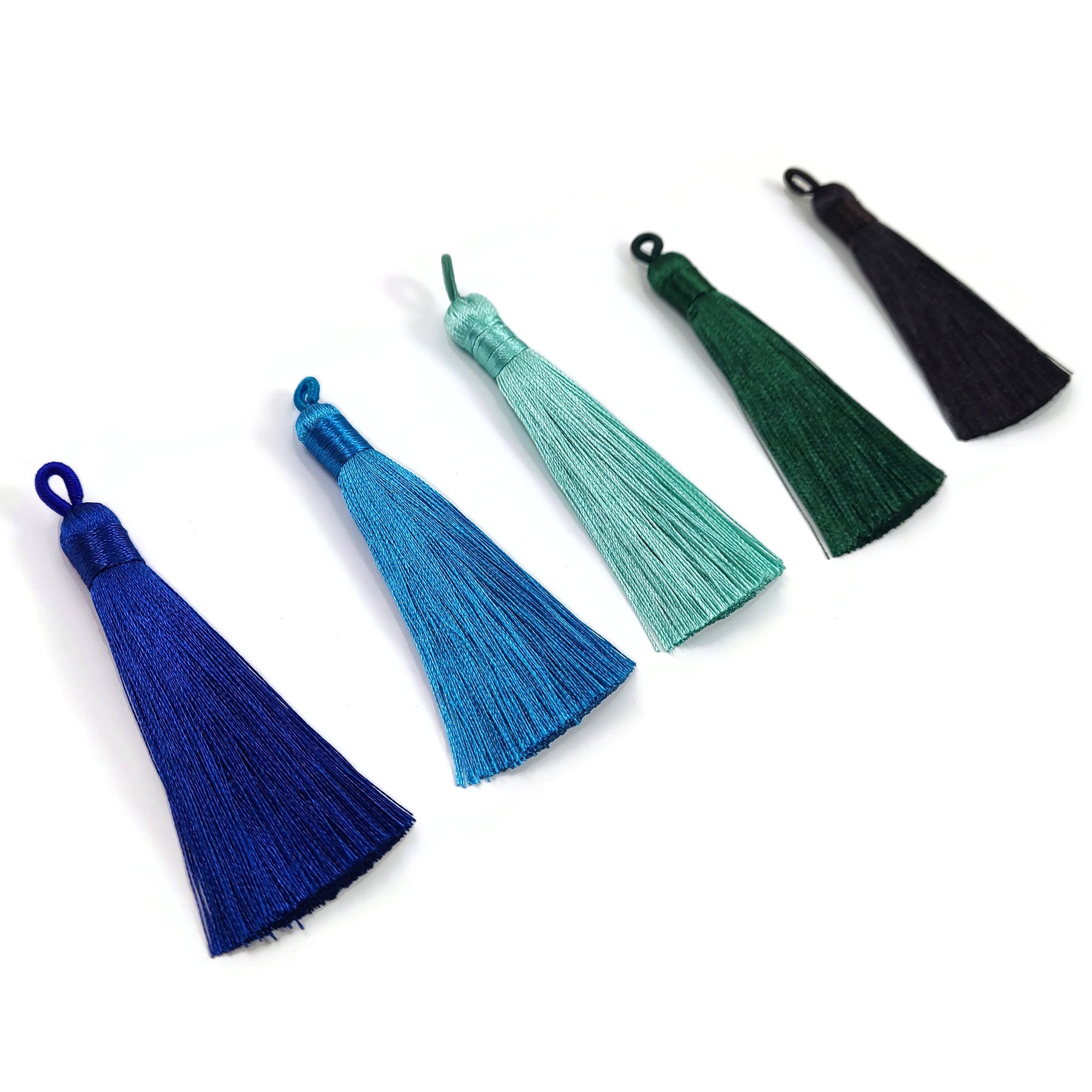 Silky tassel 80mm long, Choose your colors, High Quality, Bulk or by unit