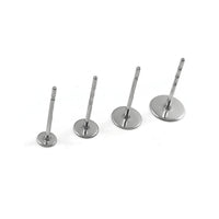 50 Surgical stainless steel earring posts