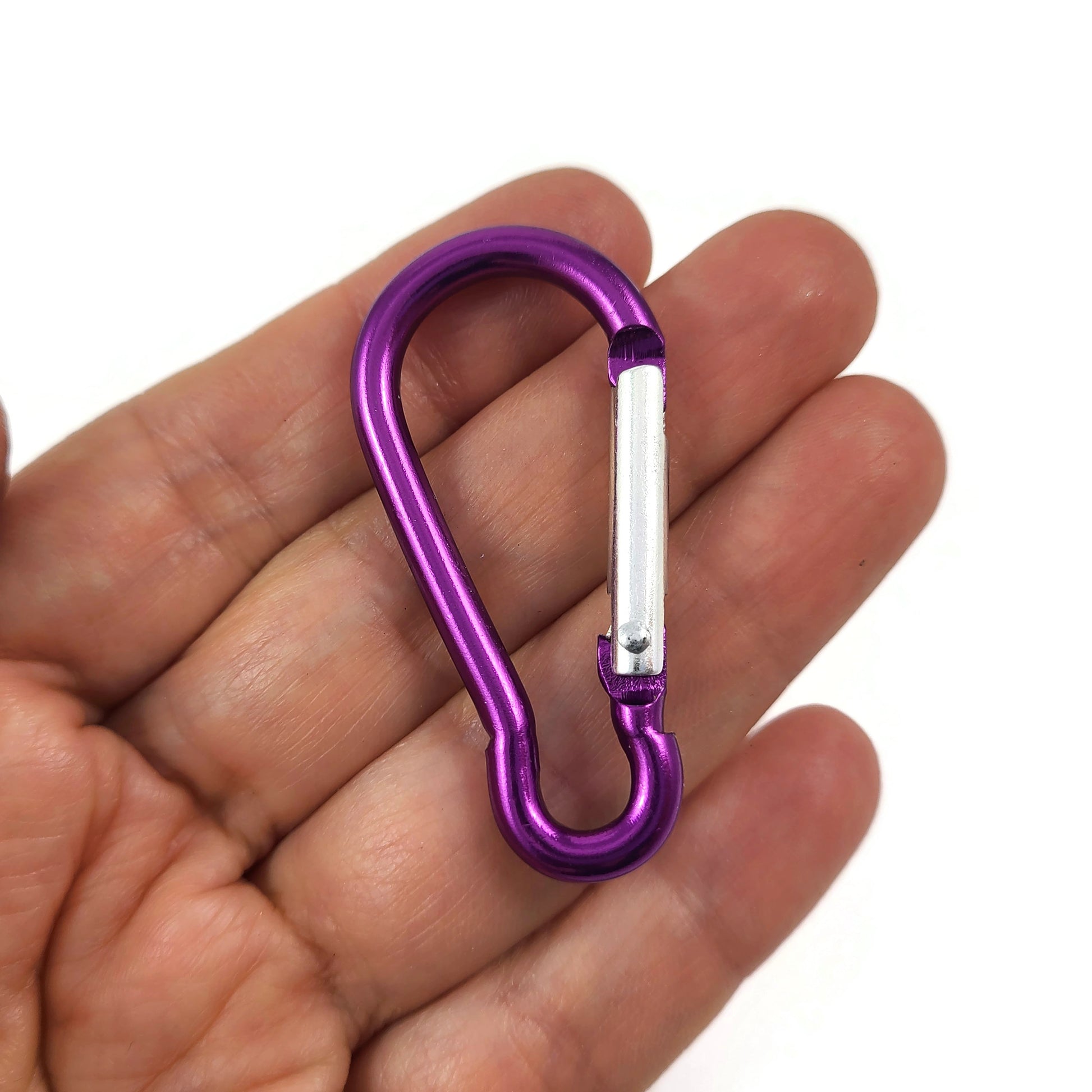 1 Colorful aluminum carabiner 2 inches