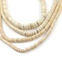 Creamy White Turquoise Heishi Beads