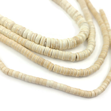 Creamy White Turquoise Heishi Beads