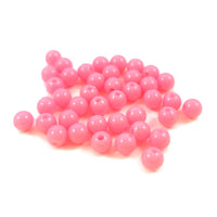 40 opaque colorful spacer beads 6mm