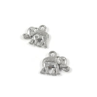 Breloques éléphant en métal 15mm - Or, Argent, Cuivre - Sans nickel