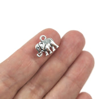 Breloques éléphant en métal 15mm - Or, Argent, Cuivre - Sans nickel