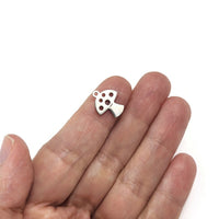 10 dainty mushroom charms