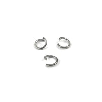 50 Stainless steel open jump rings 3mm to 8mm, all gauges