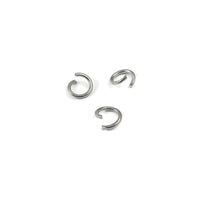 50 Stainless steel open jump rings 3mm to 8mm, all gauges