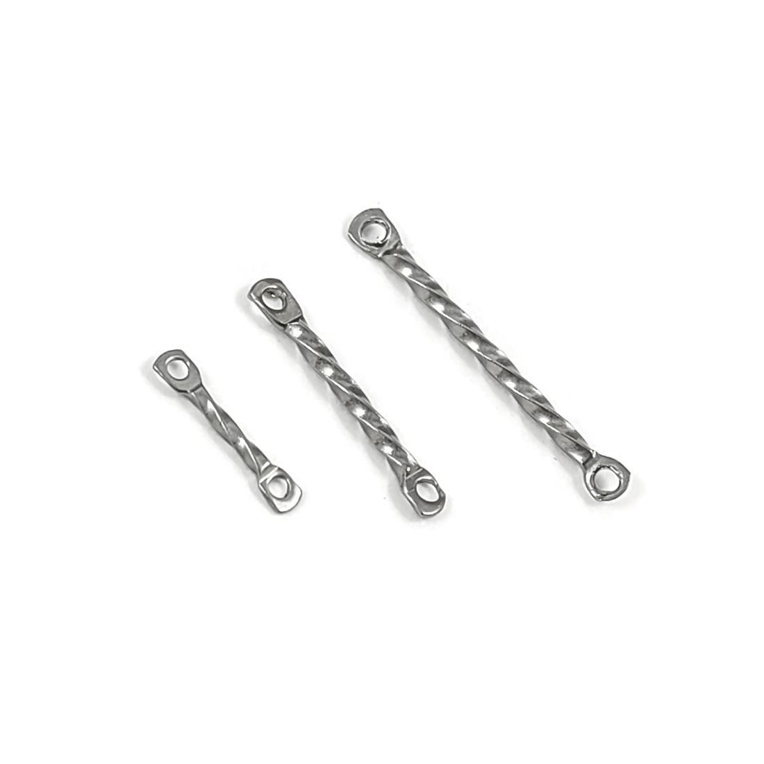 10 Stainless steel twisted bar link connectors