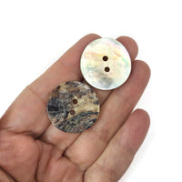 Natural agoya shell buttons, 6 sizes available, Raw pearl sewing buttons