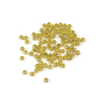 100 brass crimp beads 2mm