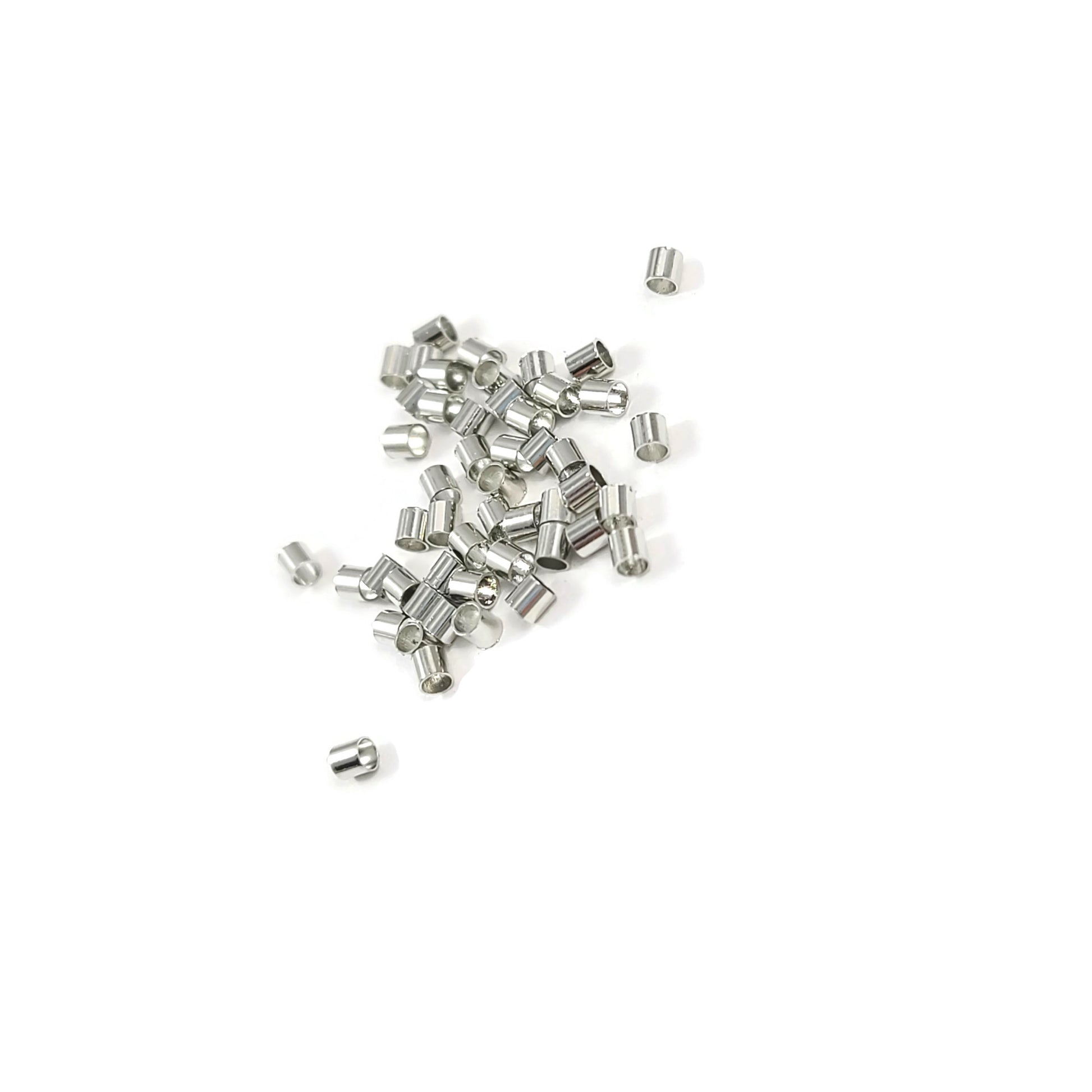 50 crimp tube beads - 3 sizes available