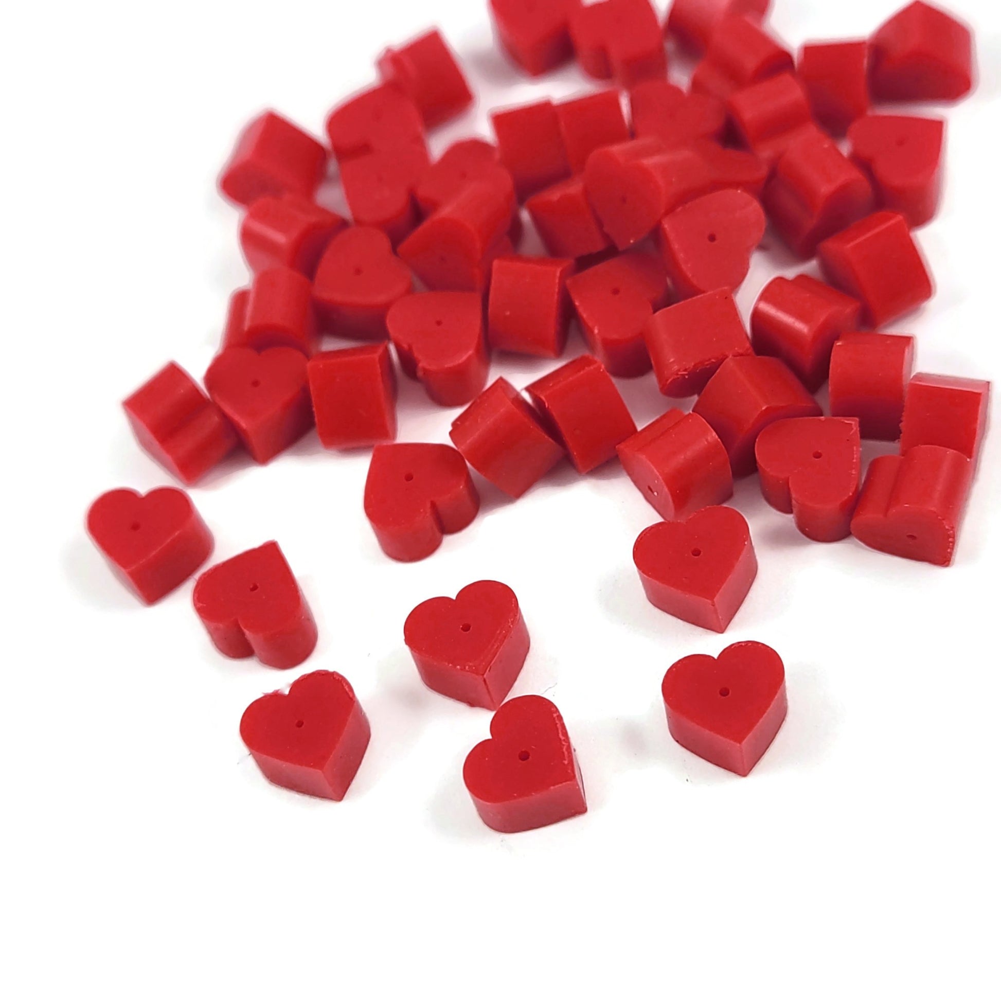 50 silicone heart earring backs