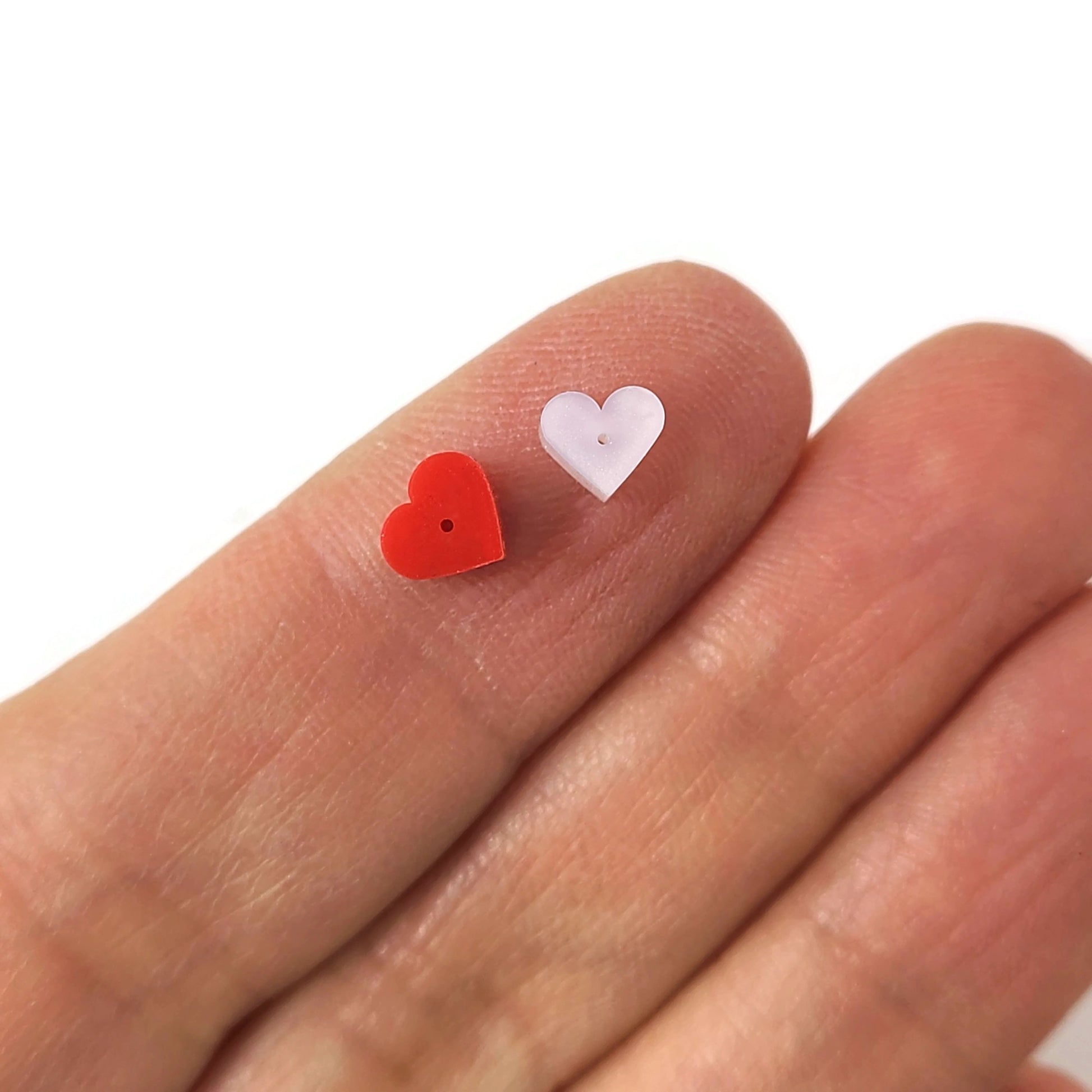 50 silicone heart earring backs