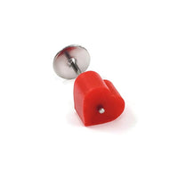 50 silicone heart earring backs