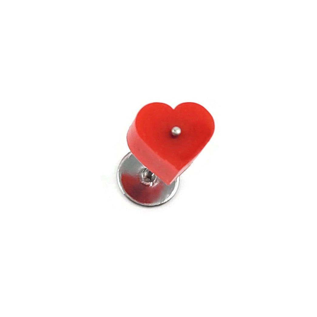 50 silicone heart earring backs