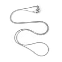 1 Stainless steel fine snake chain necklace 0.9mm